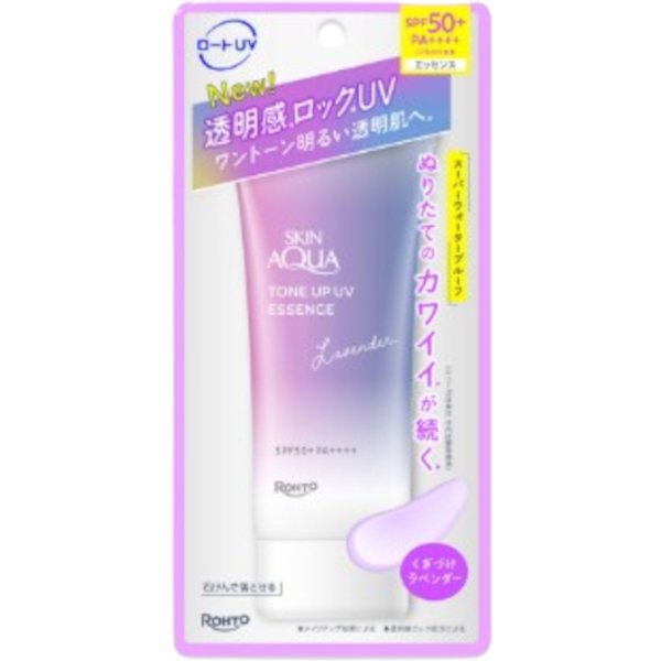 Rohto Mentholatum - Skin Aqua Tone Up UV Essence SPF50+ PA++++ - 70g - Lavender