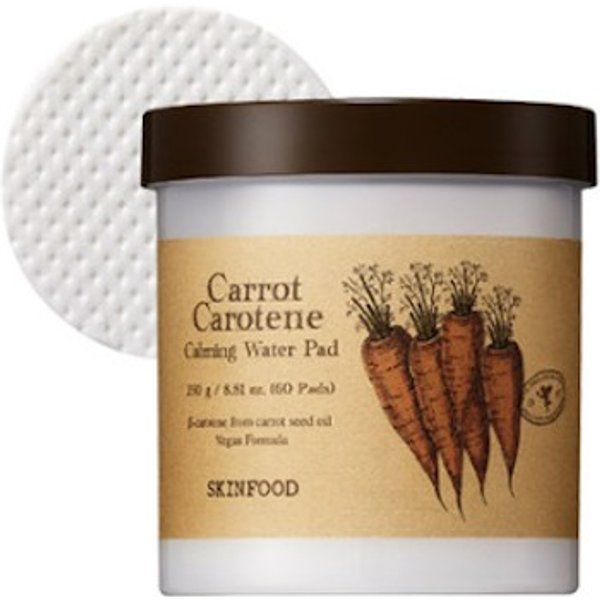 SKINFOOD - Carrot Carotene Calming Water Pad - 60pcs