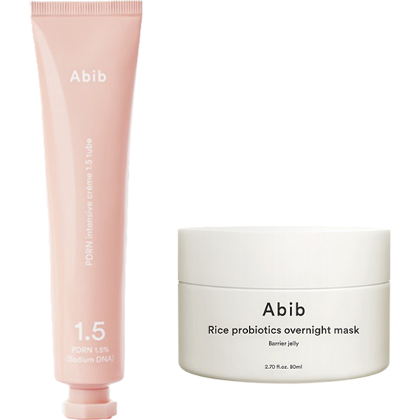 Abib - PDRN Intensive Creme 1.5 Tube (1ea) X Rice Probiotics Overnight Mask Barrier Jelly (1ea) Set