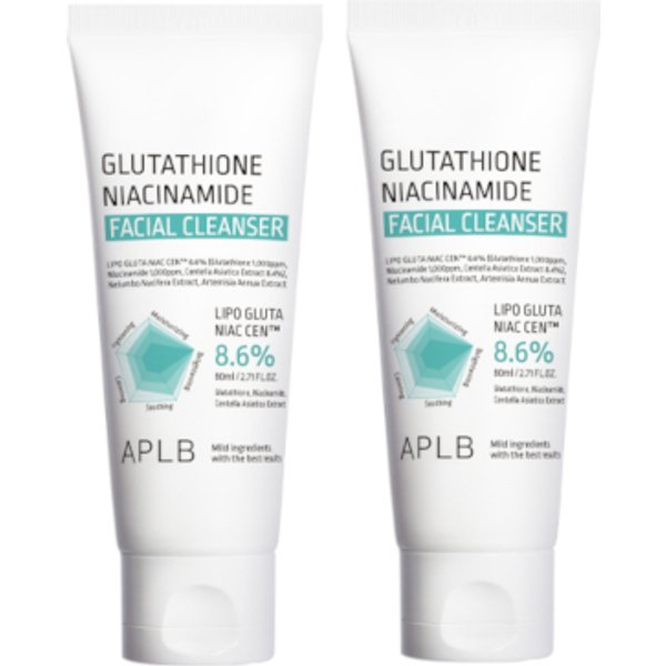 APLB - Glutathione Niacinamide Facial Cleanser - 80ml (2ea) Set