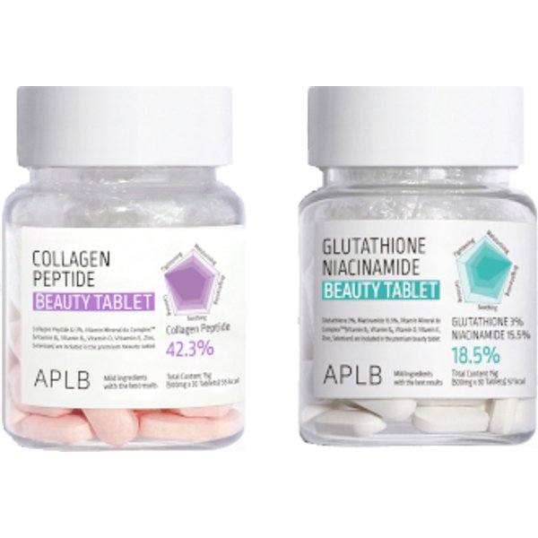 APLB - Glutathione Niacinamide & Collagen Peptide Beauty Tablet - (30ea*2 pcs) Set