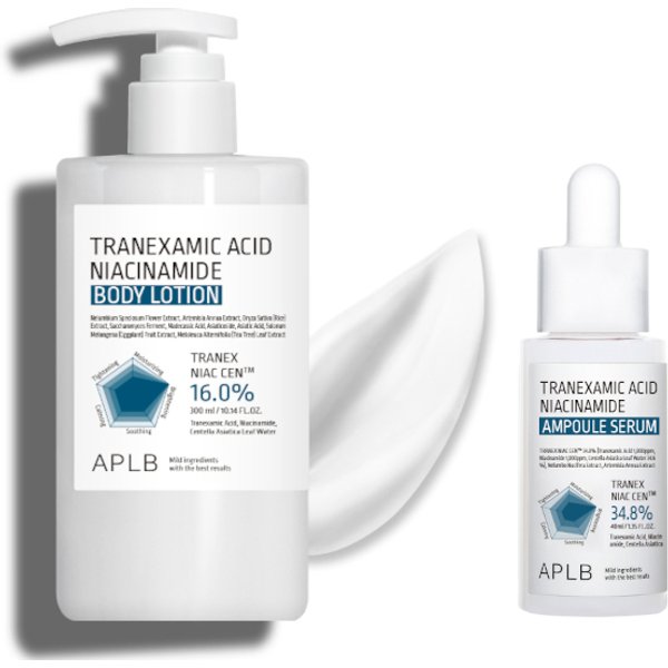 APLB - Tranexamic Acid Niacinamide Body Lotion - 300ml (1ea) X Ampoule Serum - 40ml (1ea) Set