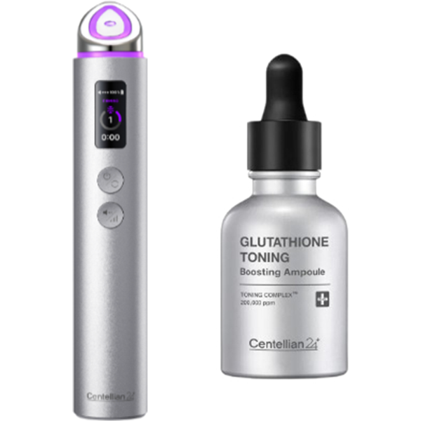 CENTELLIAN 24 - Madeca Prime Max (Silver) + Glutathione Toning Boosting Ampoule Set