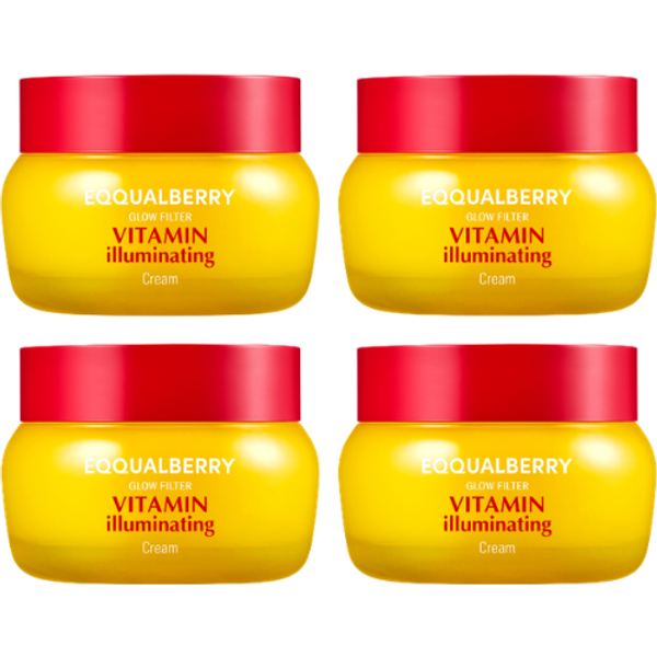 EQQUALBERRY - Vitamin Illuminating Cream - 50ml (4ea) Set