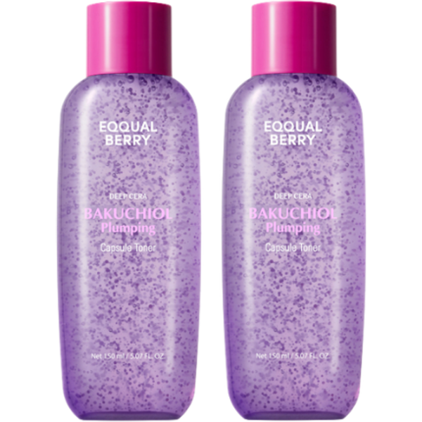 EQQUALBERRY - Bakuchiol Plumping Capsule Toner - 150ml Duo Set