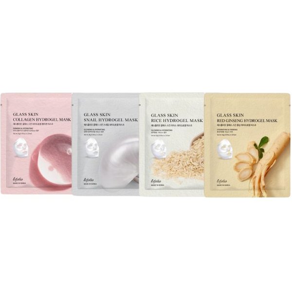 esfolio - Glass Skin Hydrogel Mask Set - 4ea