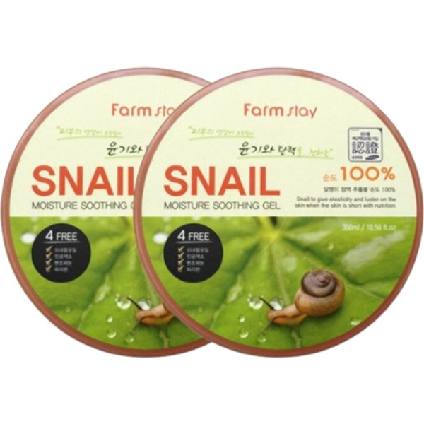 Farm Stay - Snail Moisture Soothing Gel - 300ml (2ea) Set