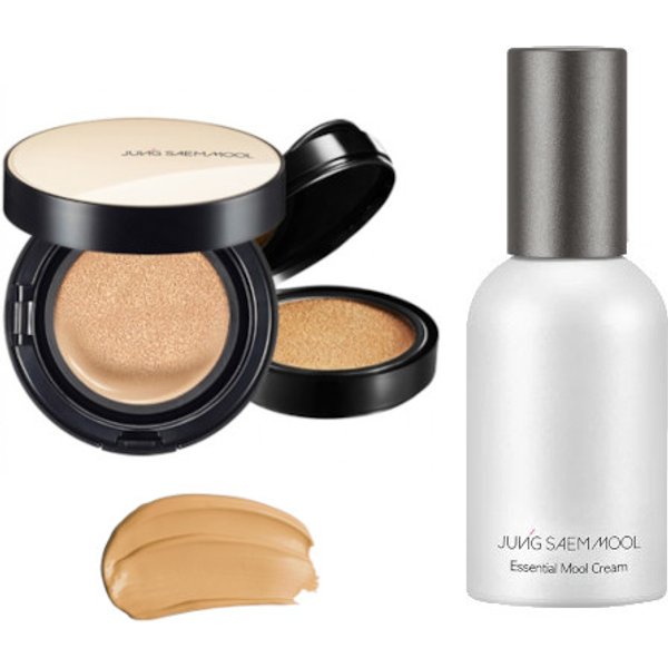 JUNGSAEMMOOL - Essential Skin Nuder Cushion SPF50+ PA+++ (With Refill) - 14g+14g - 23 Medium-Deep (1ea) + Essential Mool Cream