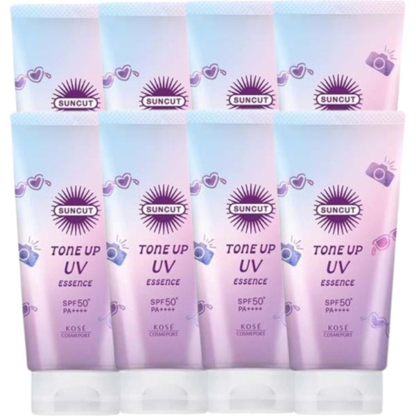 Kose - SunCut - TONE UP UV Essence SPF50+ PA++++ - 80g (8ea) Set
