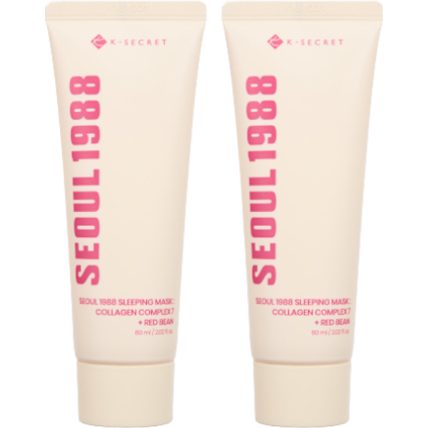 KSECRET - SEOUL 1988 Sleeping Mask : Collagen Complex 7 + Red Bean - 60ml DUO Set