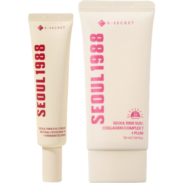 KSECRET - SEOUL 1988 Eye Cream : Retinal Liposome 4% + Fermented Bean - 30ml (1ea) & SEOUL 1988 Sun : Collagen Complex 7 +...