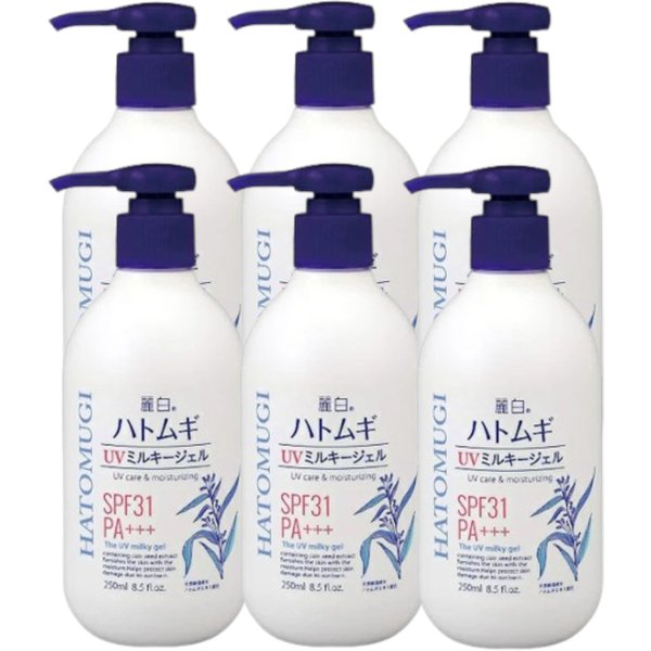 KUMANO COSME - Reihaku Hatomugi UV Milky Gel SPF31 PA+++ - 250g (6ea) Set