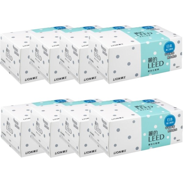 LION - Leed - Beauty Puff Cotton Pad - 180pcs (8ea) Set