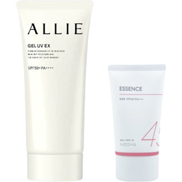 MISSHA - All Around Safe Block Essence Sun SPF45 PA+++ - 50ml X Kanebo - Allie Gel UV EX SPF50+ PA++++ - 90g (New Version of...