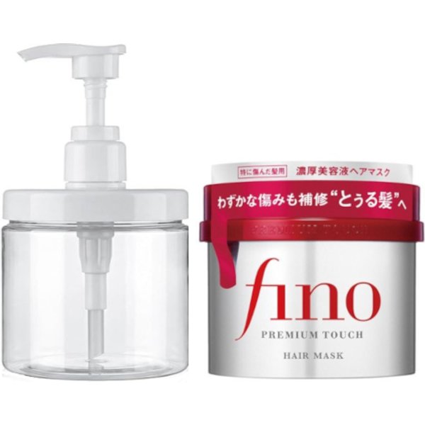 Shiseido - Fino Premium Touch Hair Mask - 230g (1ea) + MissLady - Refillable Hair Mask Pump Bottle - 1pc (1ea)
