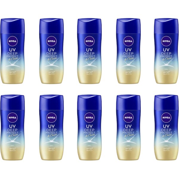 NIVEA Japan - UV Deep Protect & Care Gel SPF50+ PA++++ - 80g (10ea) Set