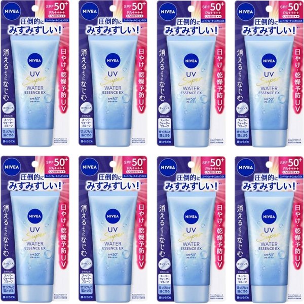 NIVEA Japan - UV Super Water Essence EX SPF50+ PA++++ - 80g (8ea) Set