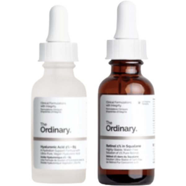 The Ordinary - Retinol 1% in Squalane - 30ml + Hyaluronic Acid 2% + B5 - 30ml Set