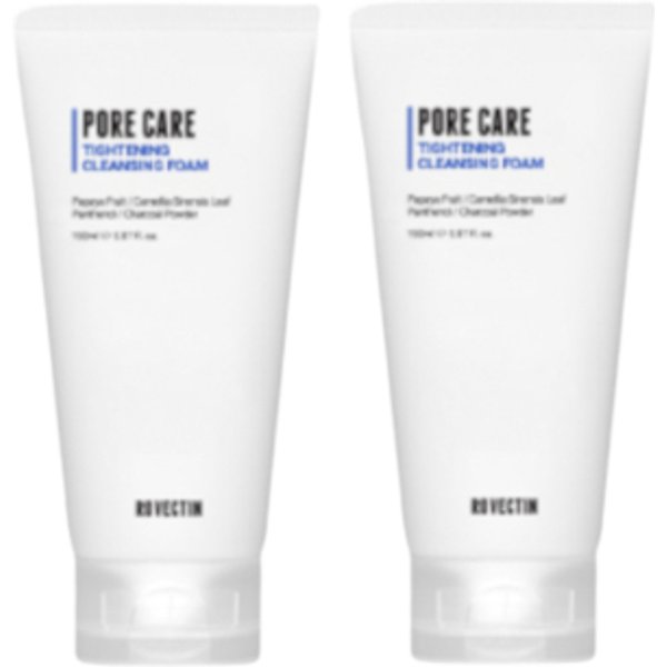 ROVECTIN - Pore Care Tightening Cleansing Foam (New Version of Clean Green Papaya Pore Cleansing Foam) - 150ml (2ea) Set