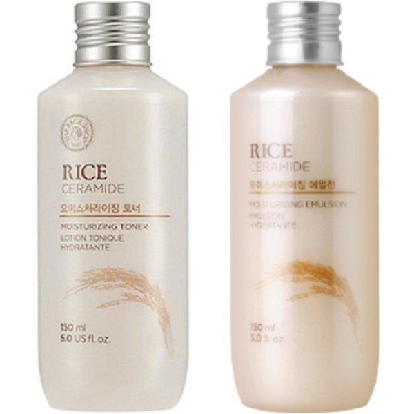 THE FACE SHOP - Rice & Ceramide Moisturizing Toner + Emulsion Set