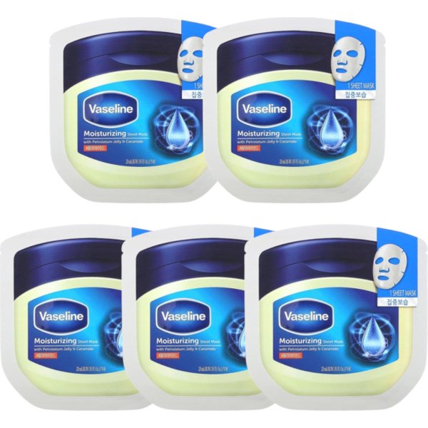 Vaseline - Moisturizing Sheet Mask (5pc) Set