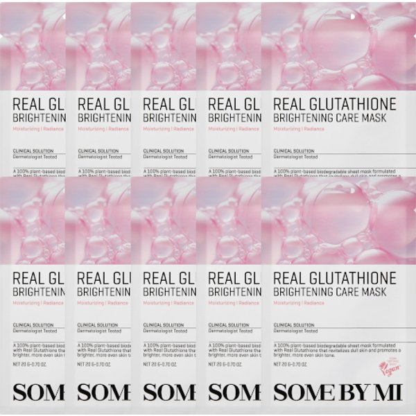 SOME BY MI - Real Glutathione Brightening Care Mask - 10pcs