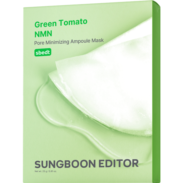 SUNGBOON EDITOR - Green Tomato NMN Pore Minimizing Ampoule Mask - 23g*10ea