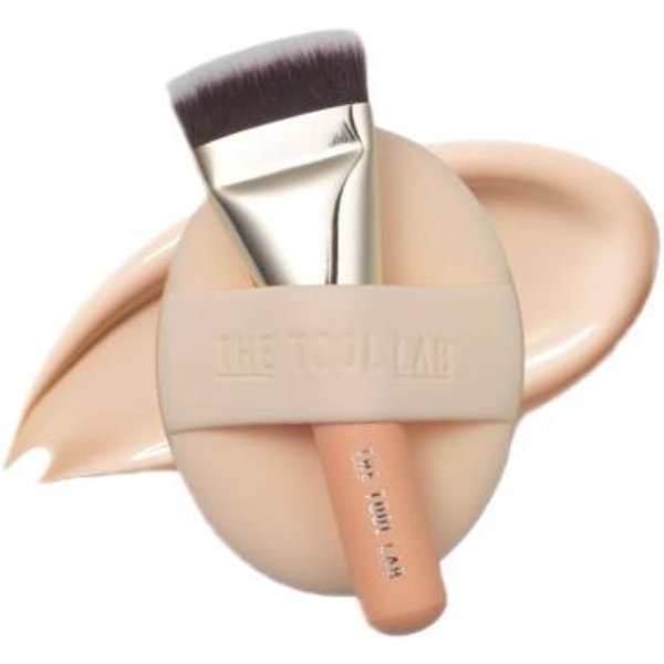 THE TOOL LAB - All Day Cover Duo - 1 Brush + 1 Puff + 1 Case