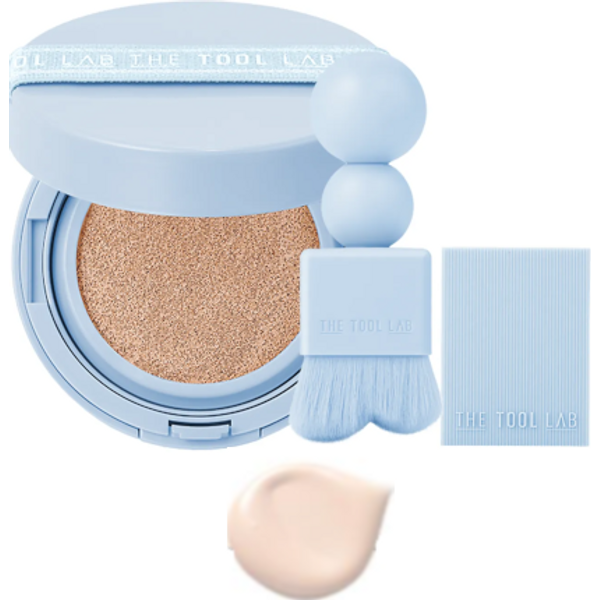 THE TOOL LAB - Stamp Skinfit Cushion Airy + Brush - 11g - 19 Porcelain
