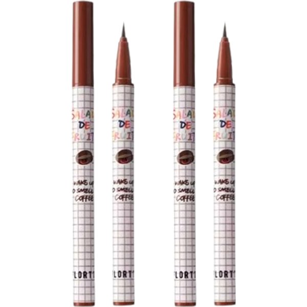 Flortte - Salade De Fruits Liquid Eyeliner - 0.5ml - 02 Coffee (2ea) Set