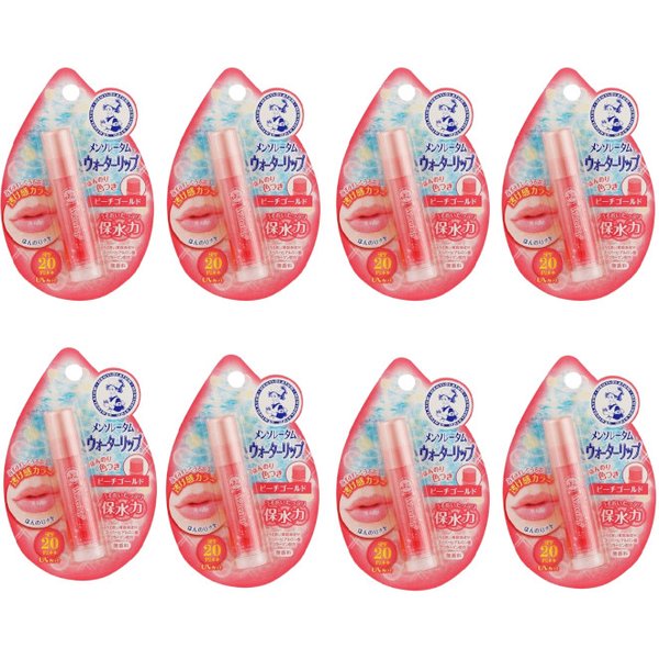 Rohto Mentholatum - Water Lip Colour Balm SPF 20 PA++ - 1pc - Peach Gold (8ea) Set