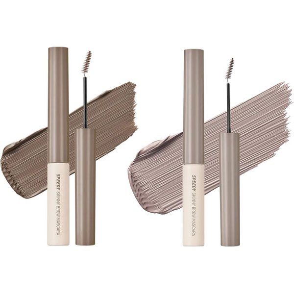 peripera - Speedy Skinny Brow Mascara - 06 Beige Ash (1ea) X 10 Hazy Ash (1ea) Set