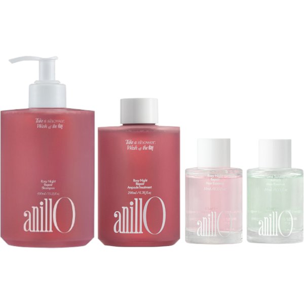 anillO - Rosy Night Glossy & Soft Hair Discovery Set