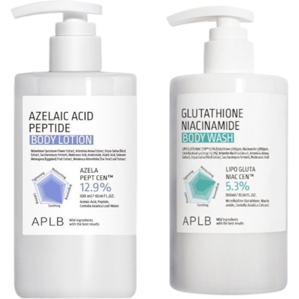 APLB - Glutathione Niacinamide Body Wash - 300ml (1ea) & Tranexamic Acid Niacinamide Body Wash - 300ml (1ea) Set