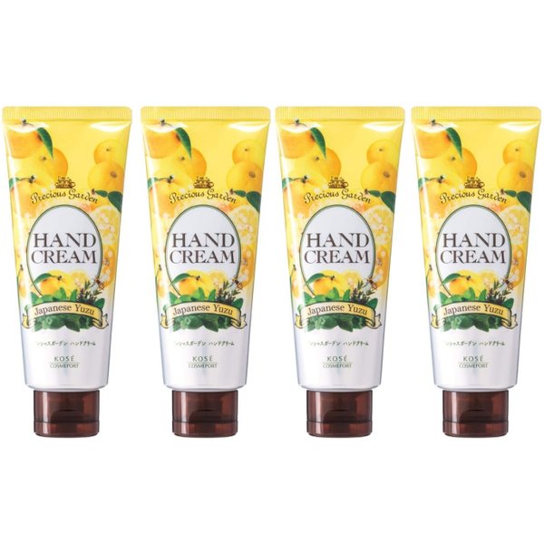 Kose - Precious Garden Hand Cream - Yuzu - 70g (4ea) Set