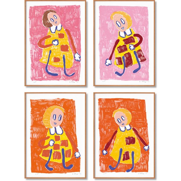 André Butzer. Set Of 4 Screen Prints ‘Untitled I–Iv’, 2022-image
