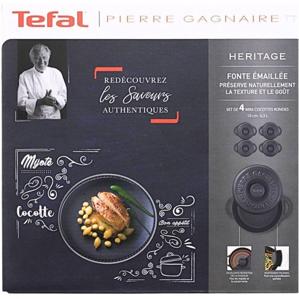 Tefal 352733 Pierre Gagnaire Heritage Kochtopf-Set 4teilig