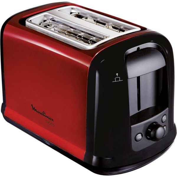 Moulinex LT261D 2 skive(r) 850 W Sort, Rød - Moulinex LT261D, 2