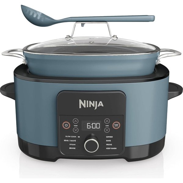 Ninja Foodi 8-In-1 PossibleCooker Sea Salt Grey 8L Monitoimikeitin