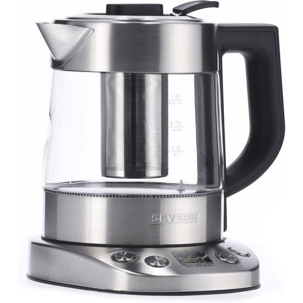 Severin WK 3473 bouilloire électrique 1 L 2200 W Acier inoxydable,