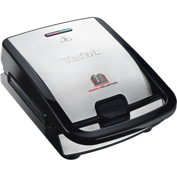 Tefal SW854D sandwich maker 700 W Black, Stainless steel - Tefal