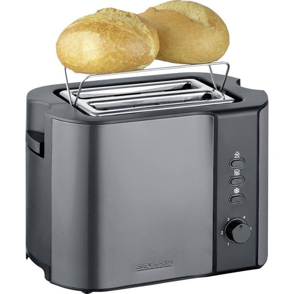 Severin AT 9573 toaster 2 slice(s) 800 W Anthracite, Black - Severin