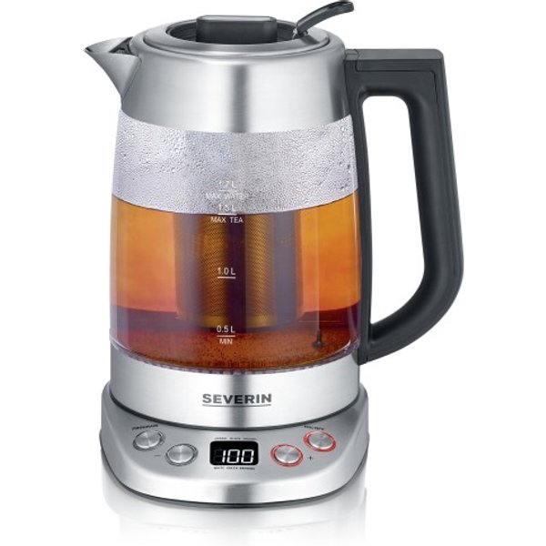 Severin 3480 Teiera automatica Vetro, acciaio inox