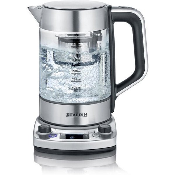 Severin WK 3422 electric kettle 1.7 L 3000 W Stainless steel -