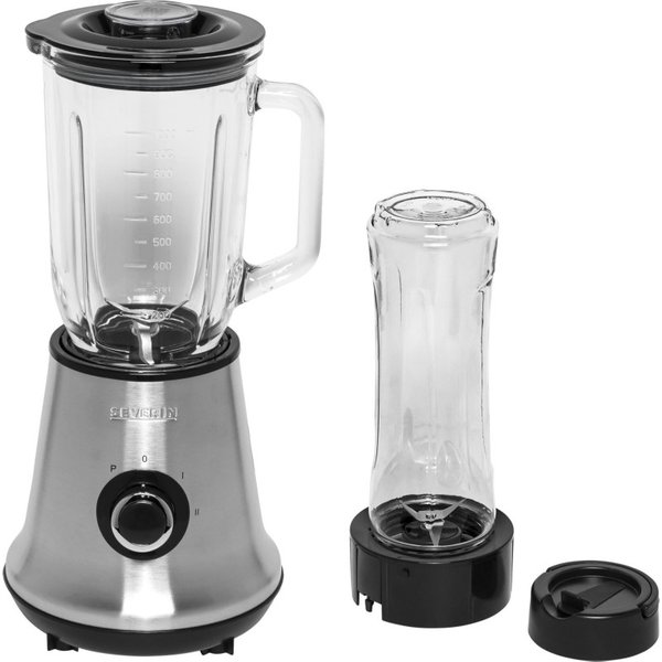 Severin SM 3737 Smoothiemaker 500 W RVS (geborsteld), Zwart