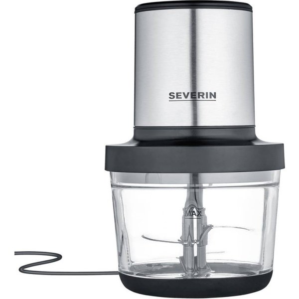 Severin KM 3867 elektrisk food chopper 1 L 400 W Svart, Sølv,