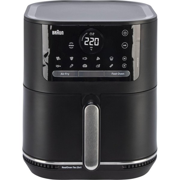 Braun HF5050 Einzel 6 L Stand-alone 2000 W Heißluftfritteuse Schwarz, Grau -