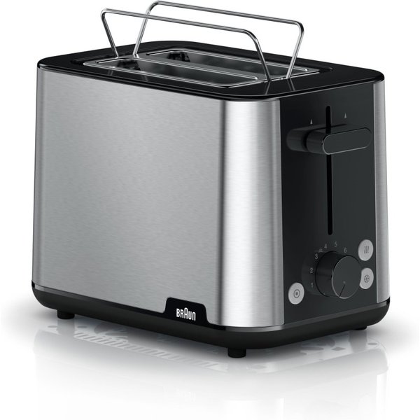 Braun HT101BI-HT1510BK 8 2 slice(s) 900 W Black, Stainless steel -