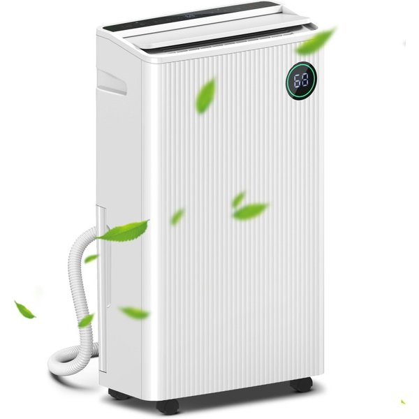 HOMCOM 5500mL Portable Dehumidifier with Air Purifier, UVC, Ioniser, 24H Timer, 5 Modes, 16L/Day, for Home Laundry, White