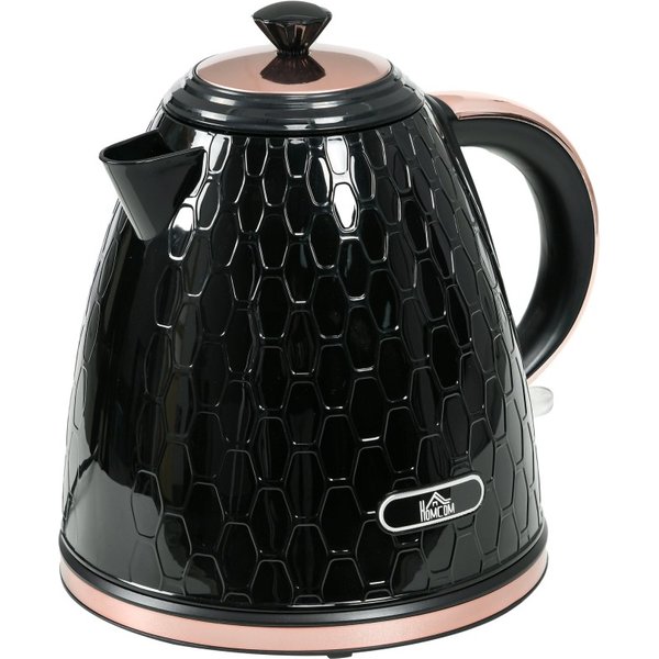 HOMCOM 3kW Rapid Boil Honeycomb Kettle - Black